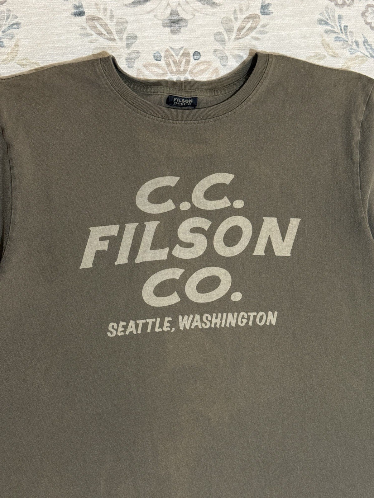 Vintage Filson Outdoor Company C.C. Filson Co. Graphic Tee Brown Size Large gallery