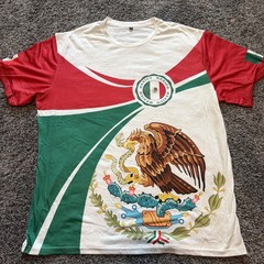 Mexican Flag 2XL T shirt Eagle Snake Cactus