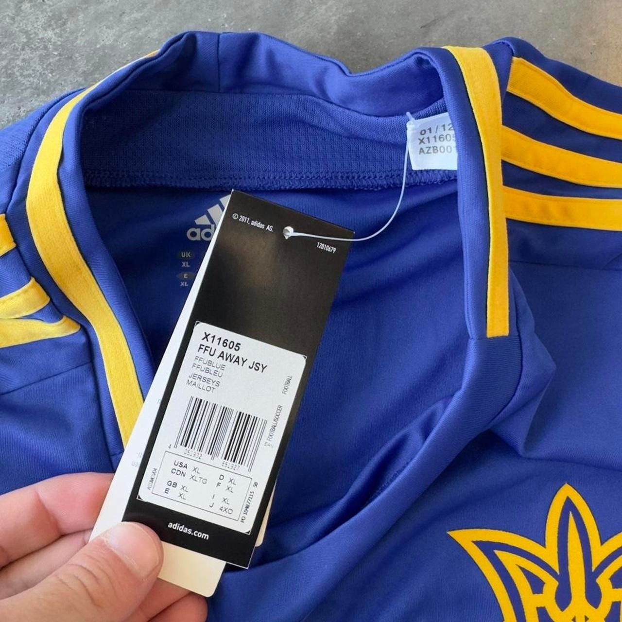 UKRAINE NATIONAL TEAM 2012 AWAY FOOTBALL SHIRT JERSEY CAMISETA ADIDAS size XL gallery