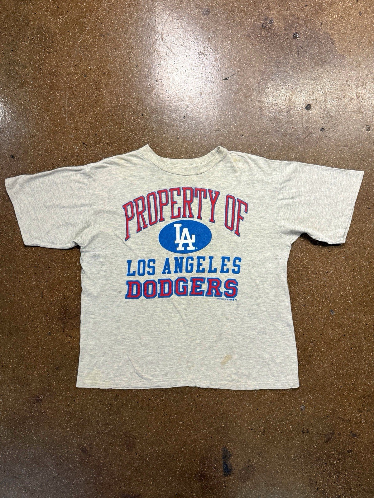 Vintage 80s Dodgers T Shirt Men’s Large Artex Tag Made In USA MLB Los Angeles