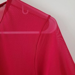 Knobs Men’s Medium Red Sheer Mesh T-Shirt Stretch Clubwear