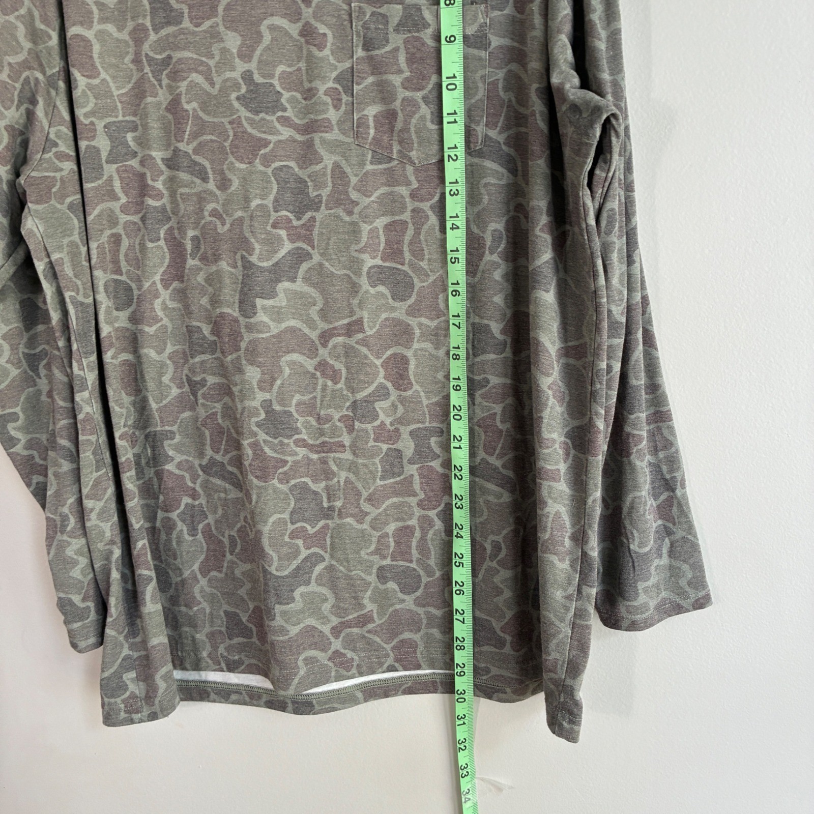 Local Boy Outfitters Shirt Mens XL Green Camo Long Sleeve Bamboo Blend Pocket gallery