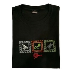 NEW NAZCA LINES PERU PERUVIAN PATRIOTIC EMBROIDERY MEN’S SHORT SLEEVE T-SHIRT M