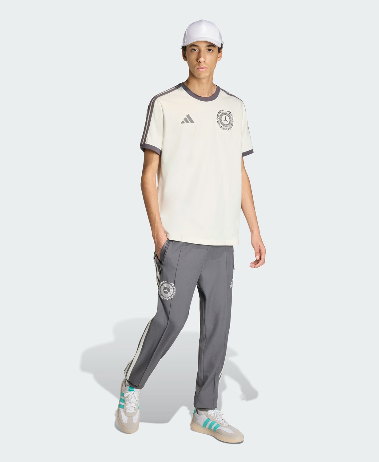 adidas Mercedes-AMG Petronas F1 Men's Silver Arrow Icon T-shirt - Beige gallery