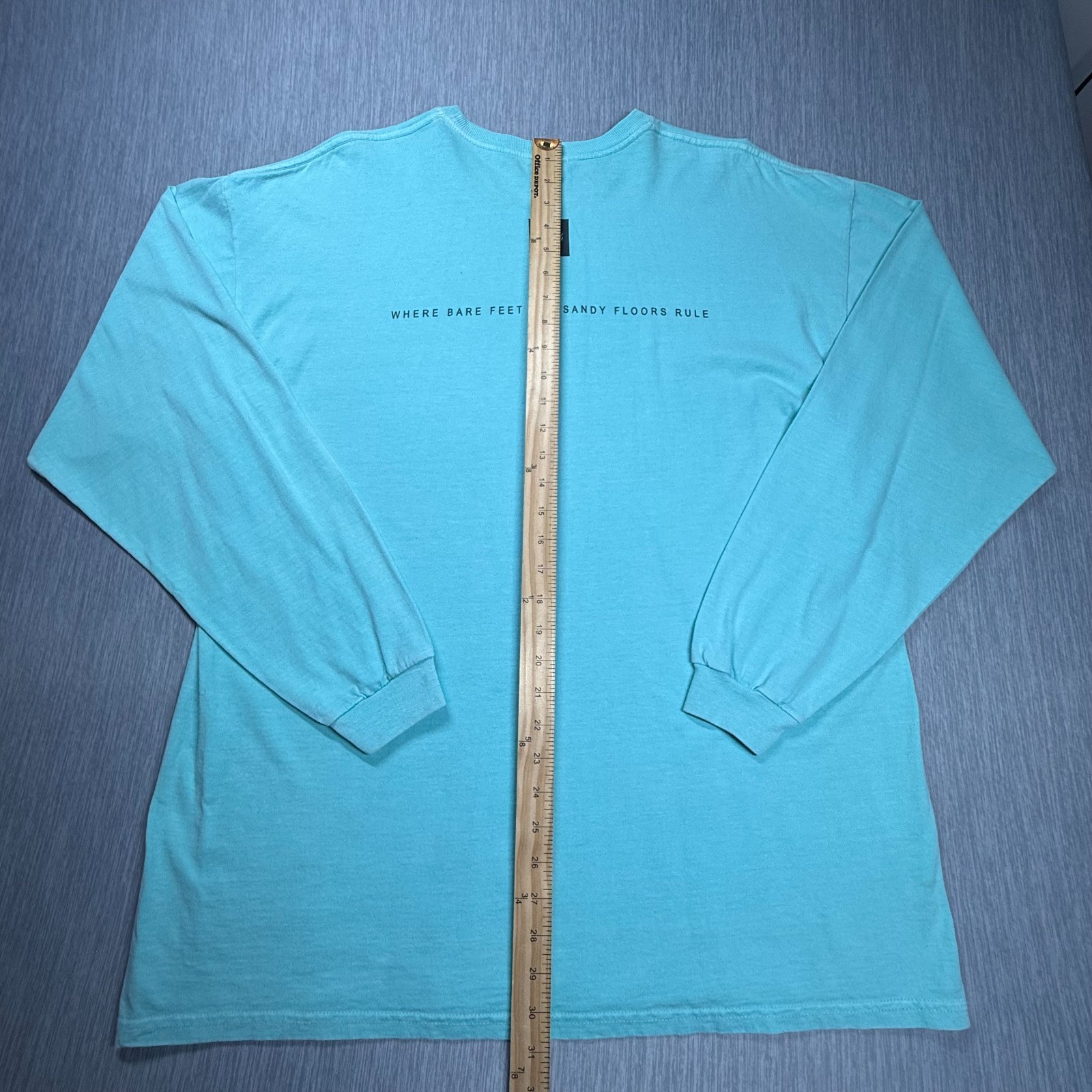 The Seaside Style T-Shirt Size XL Teal Blue Comfort Colors Long Sleeve gallery
