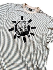 PAUL SMITH COTTON LINEN BLEND LIGHTWEIGHT STRIPED PRINT T-SHIRT / TOP NWT SZ-XXL