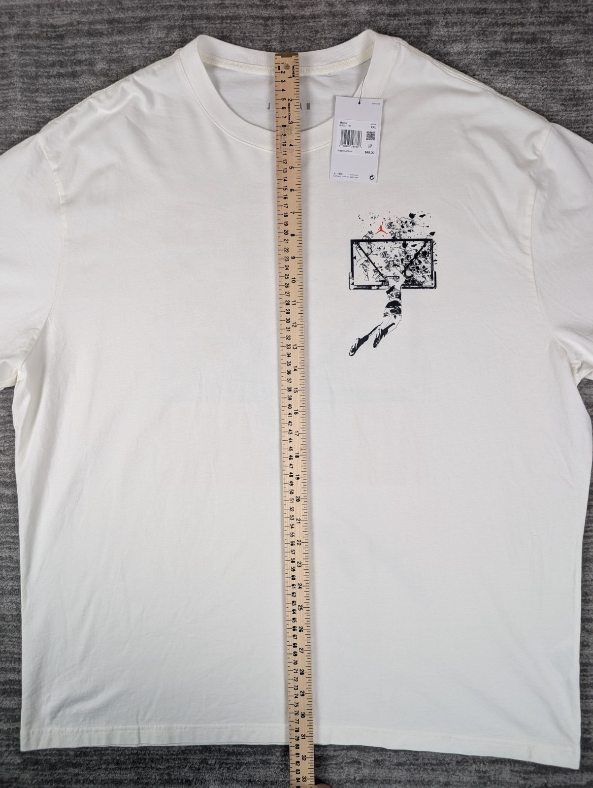 Air Jordan Brooklyn Shattered Backboard Oversized Shirt Size XX-Large IB3297-133 gallery