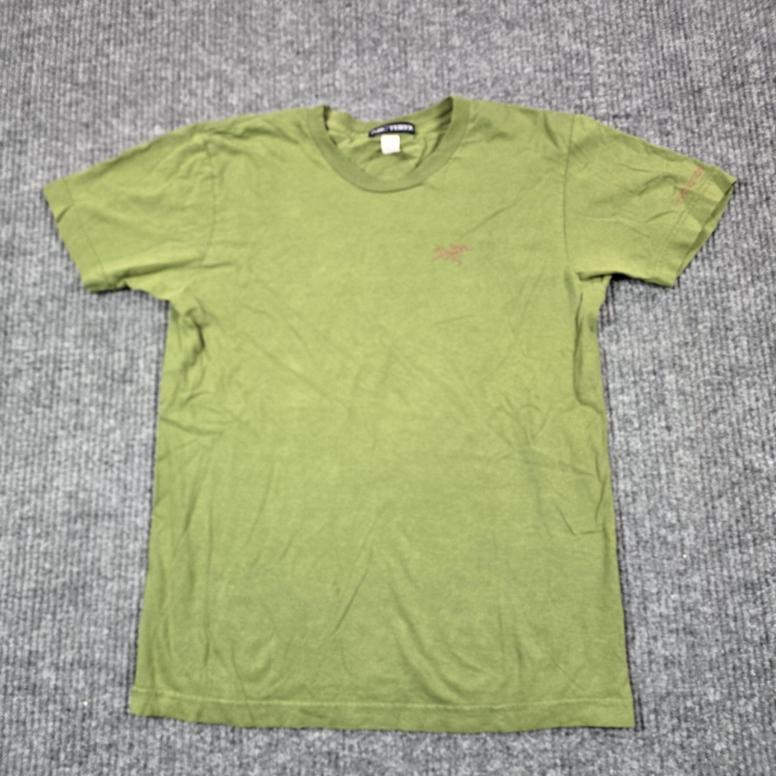 Arc'teryx Shirt Mens Small Green Evolution Logo Made USA 100% Cotton Outdoor gallery