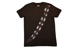 Mad Engine Star Wars Mens I Am Chewbacca Costume Brown Shirt New Medium