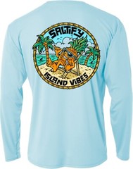 Long Sleeve Microfiber Fishing Boating UPF 50 Sun Protection Shirt