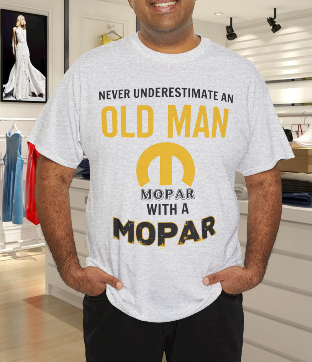 Never Underestimate An Old Man With A Mopar Class T-Shirt gallery