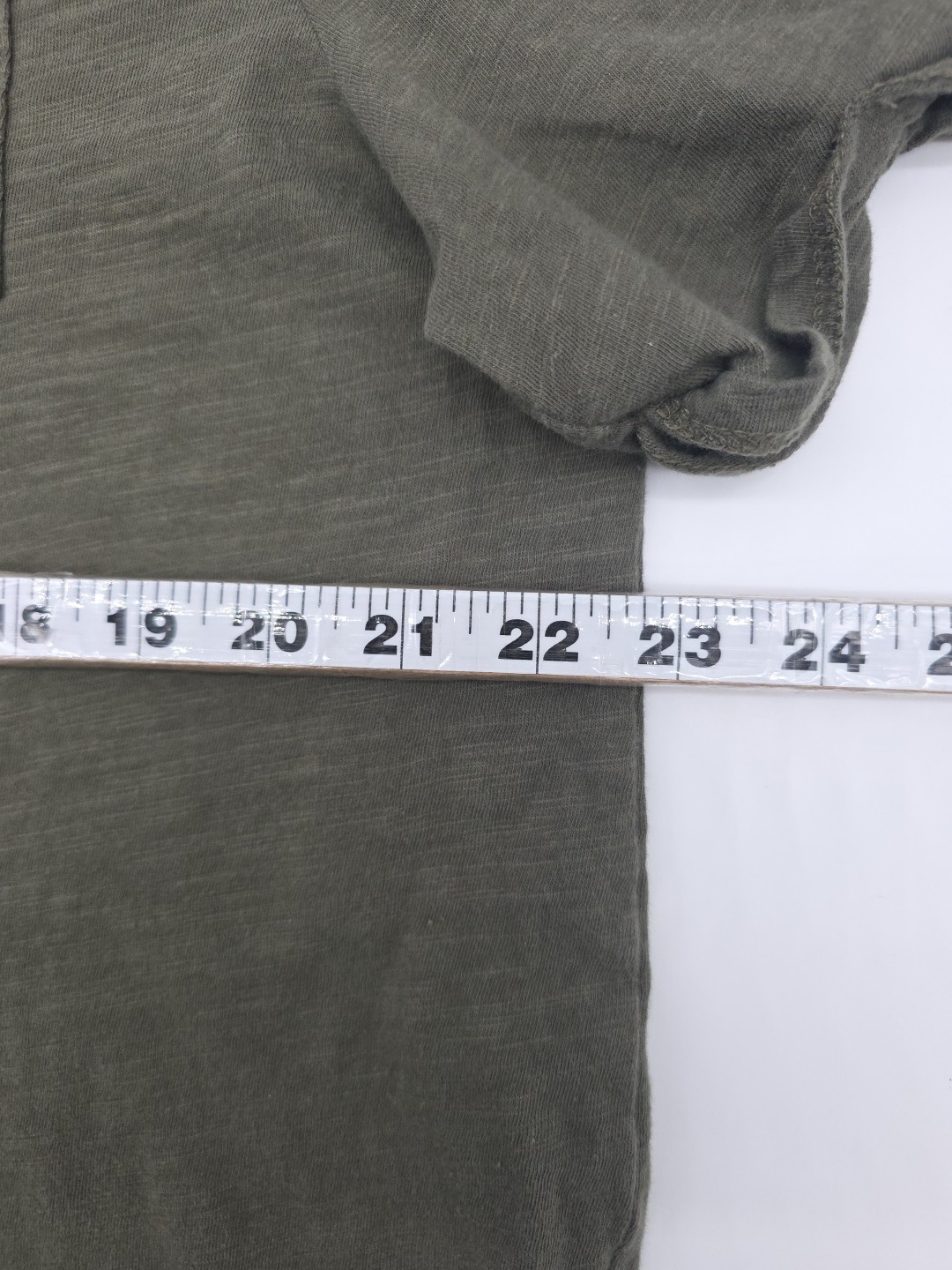 Express T-Shirt Men L Green Pocket Solid Cotton Tee. #46148 gallery