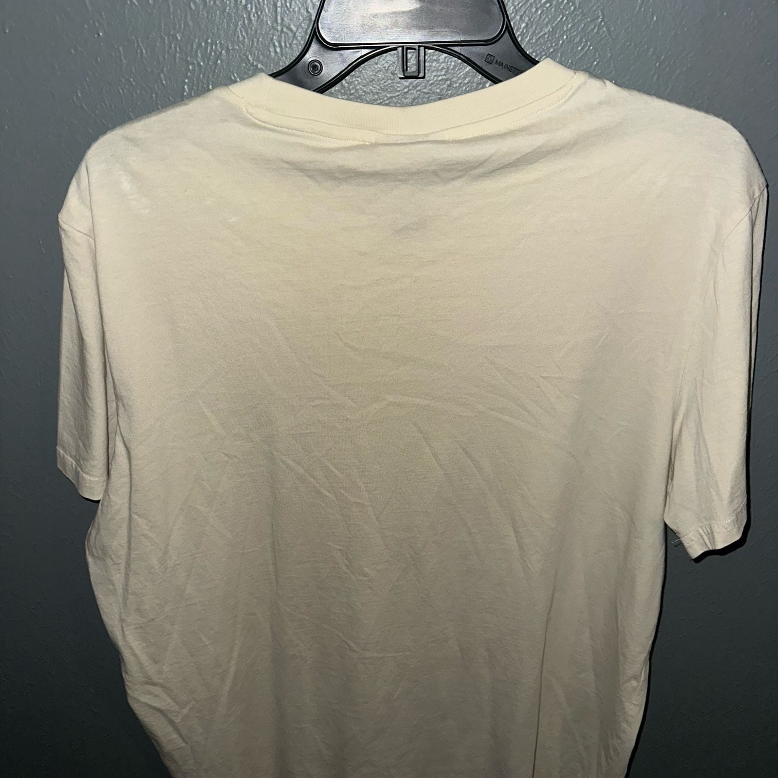 H&M Regular Fit Cream Crew Neck T-Shirt gallery