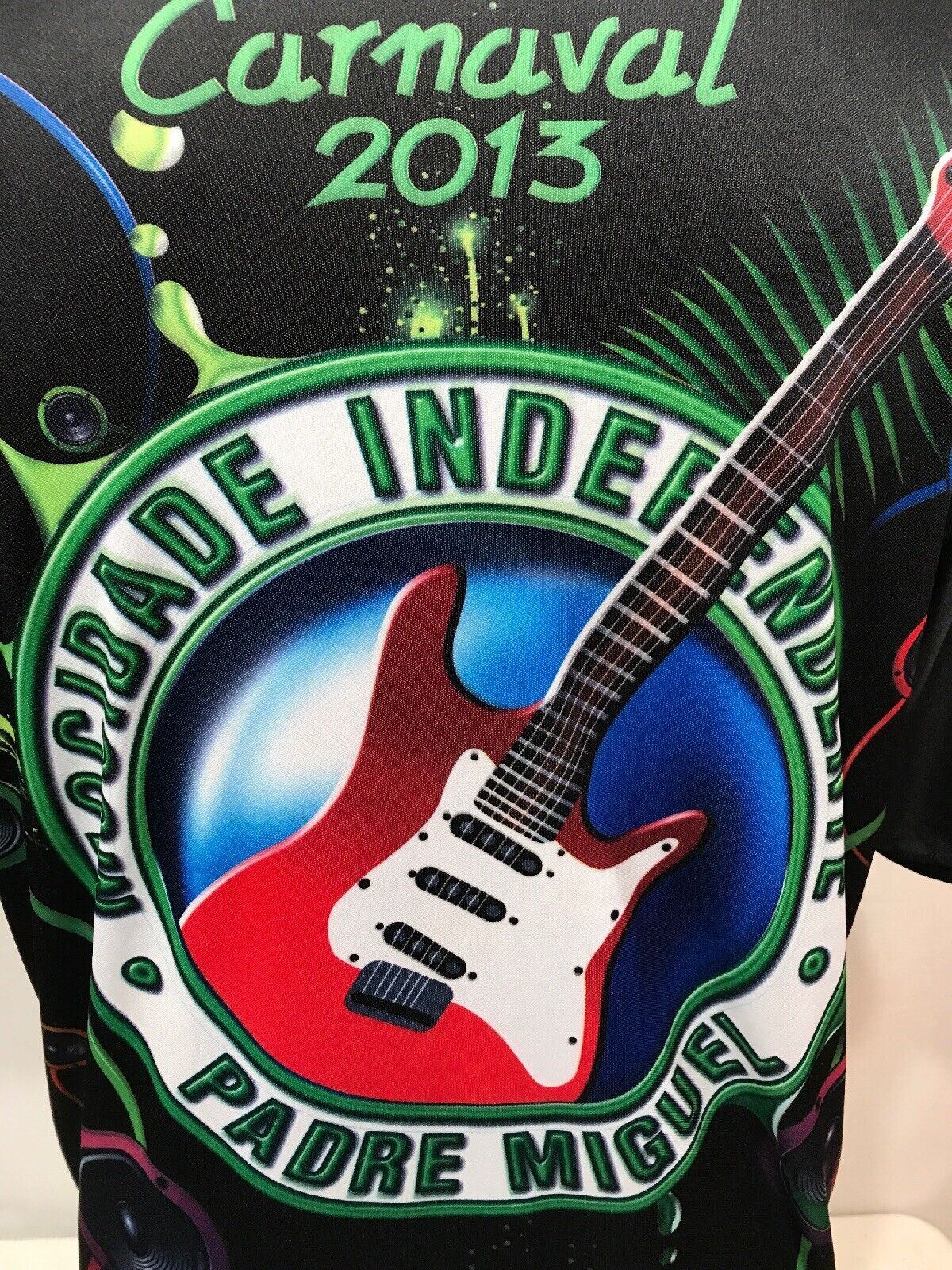 Rock Carnival in Rio Brazil Samba Bicycle Shirt Eu Vou de Mocidade Carnaval XL gallery