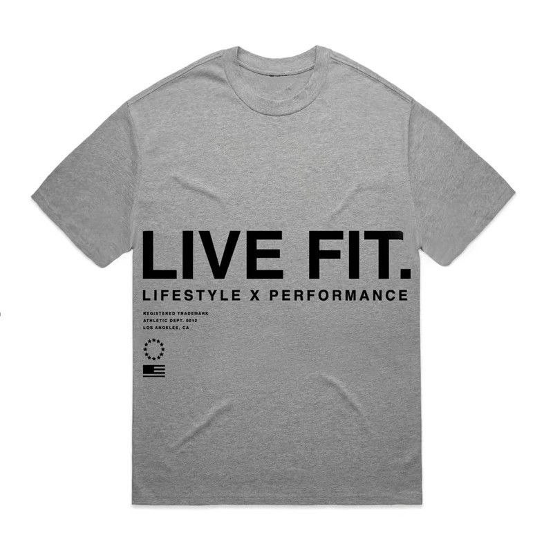 Men's Sport Gym Cotton Oversized Graphic Printed T-shirt Summer Streetwear Top gallery
