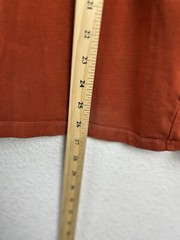 Kenneth Cole Mens Size L Henley Stretch Soft Lightweight Orange Shirt
