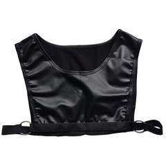 Men’s Elastic Body Chest Harness Mini Vest Faux Leather Crop Tops Sexy Clubwear