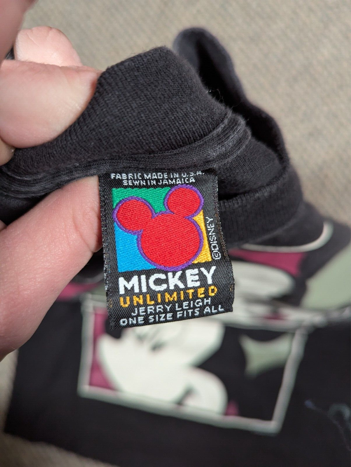 Mickey Unlimited Jerry Leigh T Shirt One Size Fits All Mickey Vintage Y2K gallery