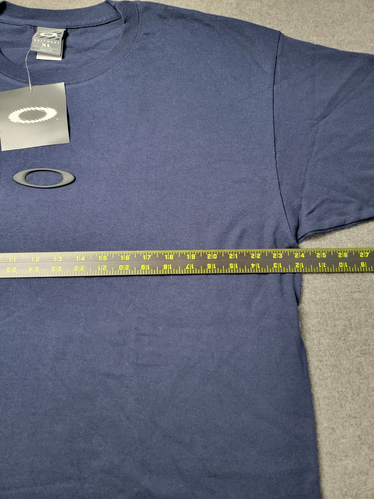 Oakley Silicone Software T-Shirt Mens XL Navy Blue Short Sleeve Gorpcore Vtg gallery