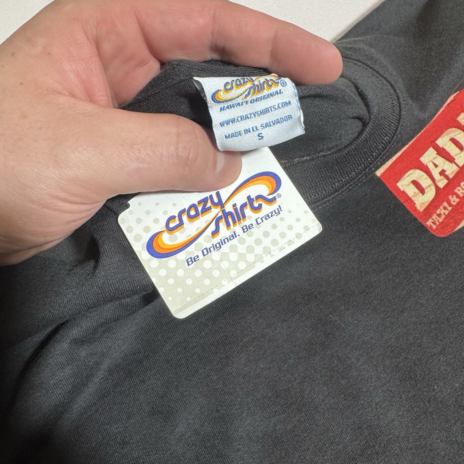 Crazy Shirts Graphic T, NWT, DAD’S, 100% Combed Cotton, Black, Female/Youth, S/M gallery