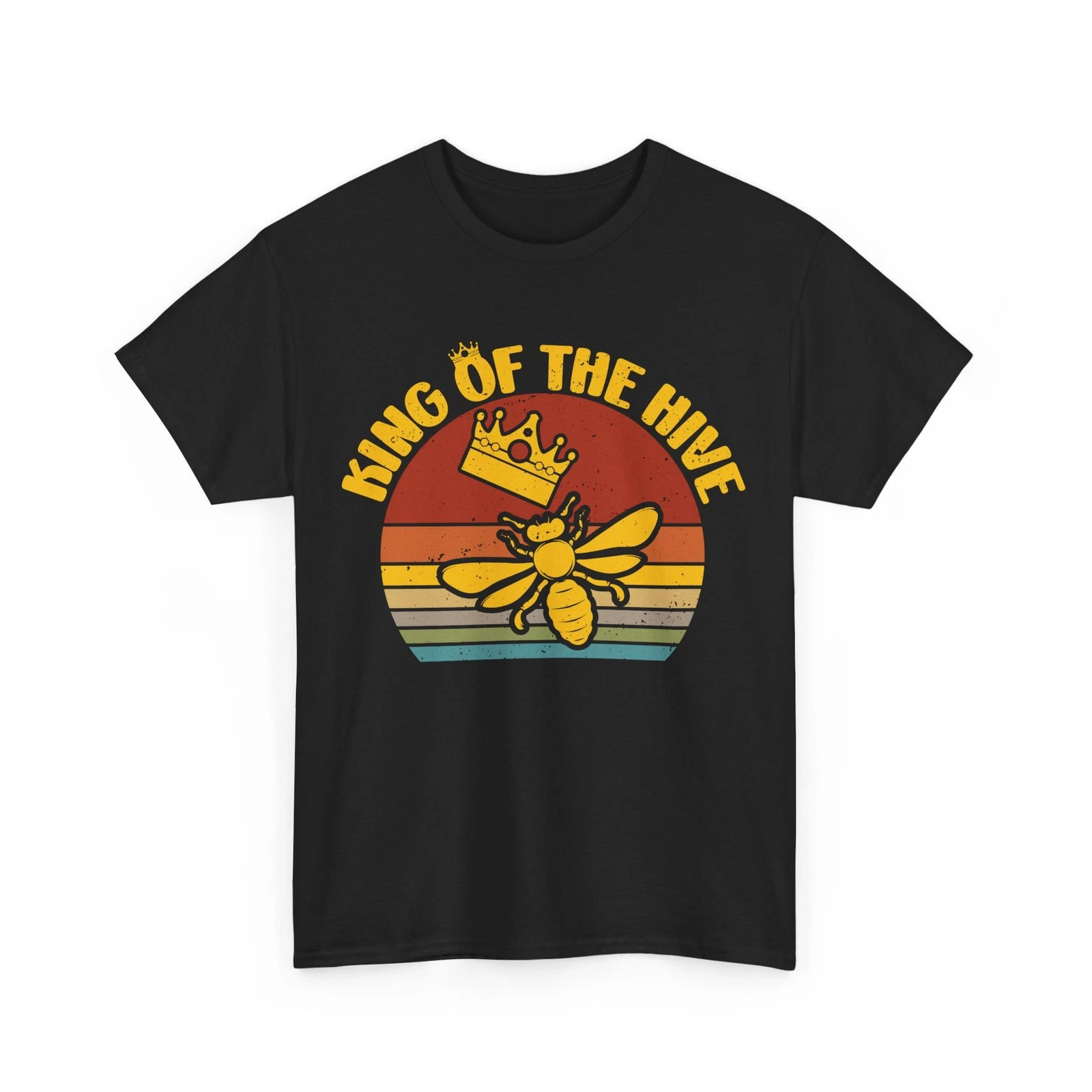 Beekeeping King Of The Hive Beekeeper Apiarist Men Dad T-Shirt gallery