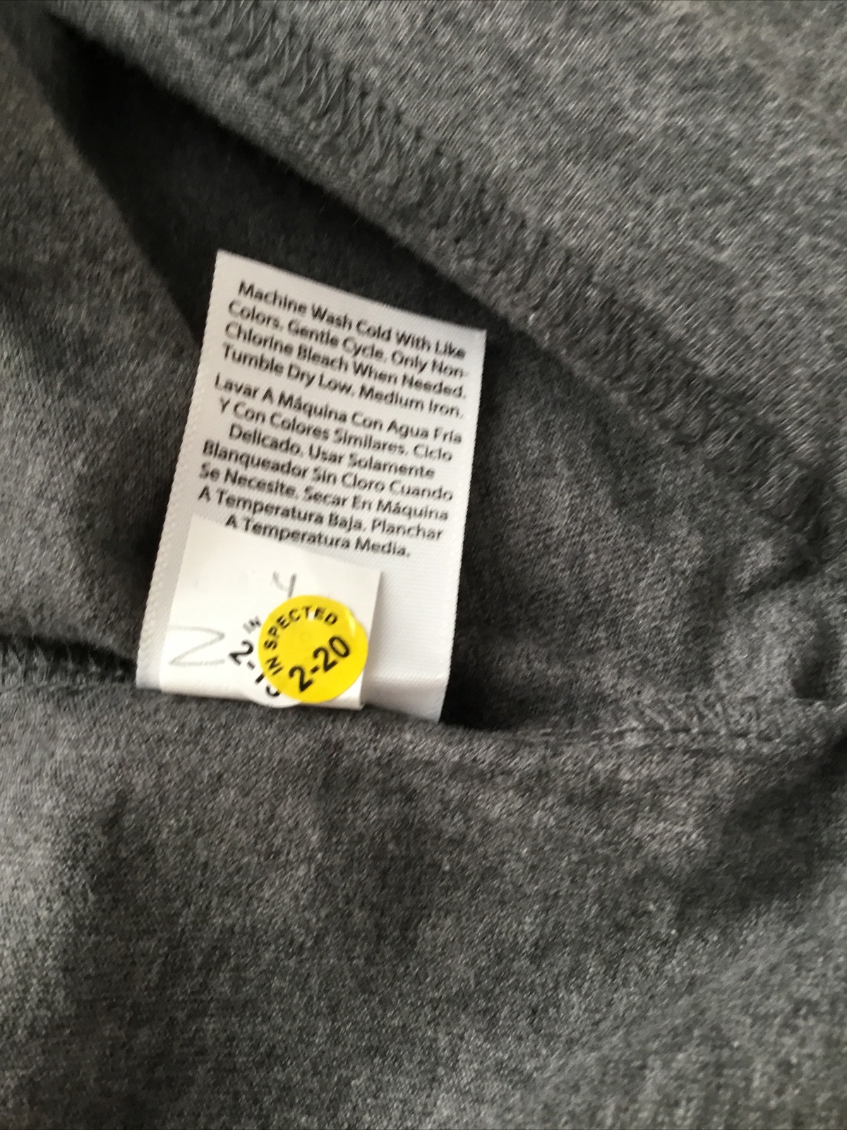 GEORGE SUPER SOFT GRAY LONG SLEEVE CREW NECK TEE SHIRT Sz S gallery