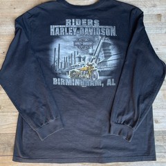 Harley Davidson Riders Birmingham AL Long Sleeve T Shirt Black 99010-24DM