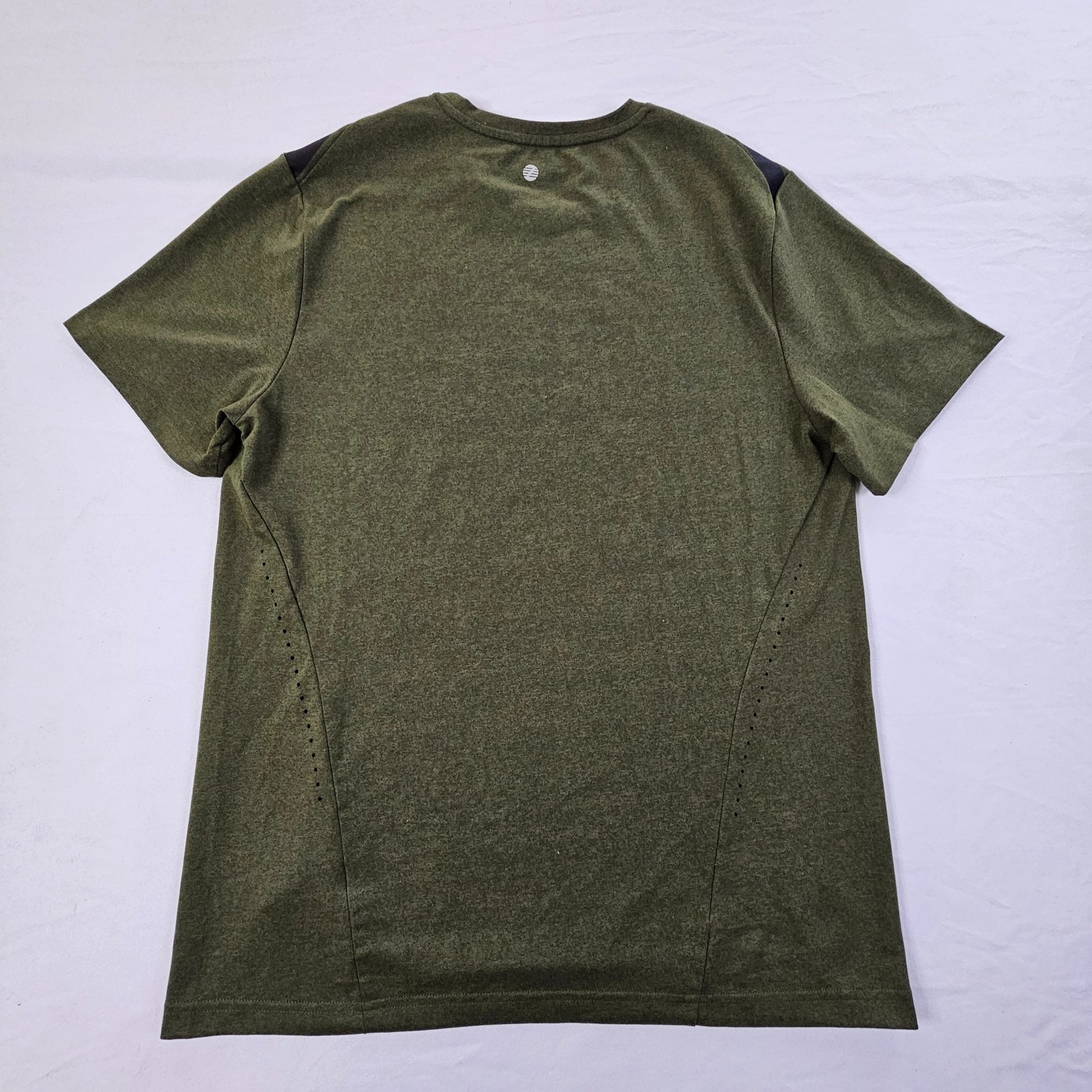 Z by Zella Green Short Sleeve Polyester Spandex Performance T-Shirt Men's M gallery