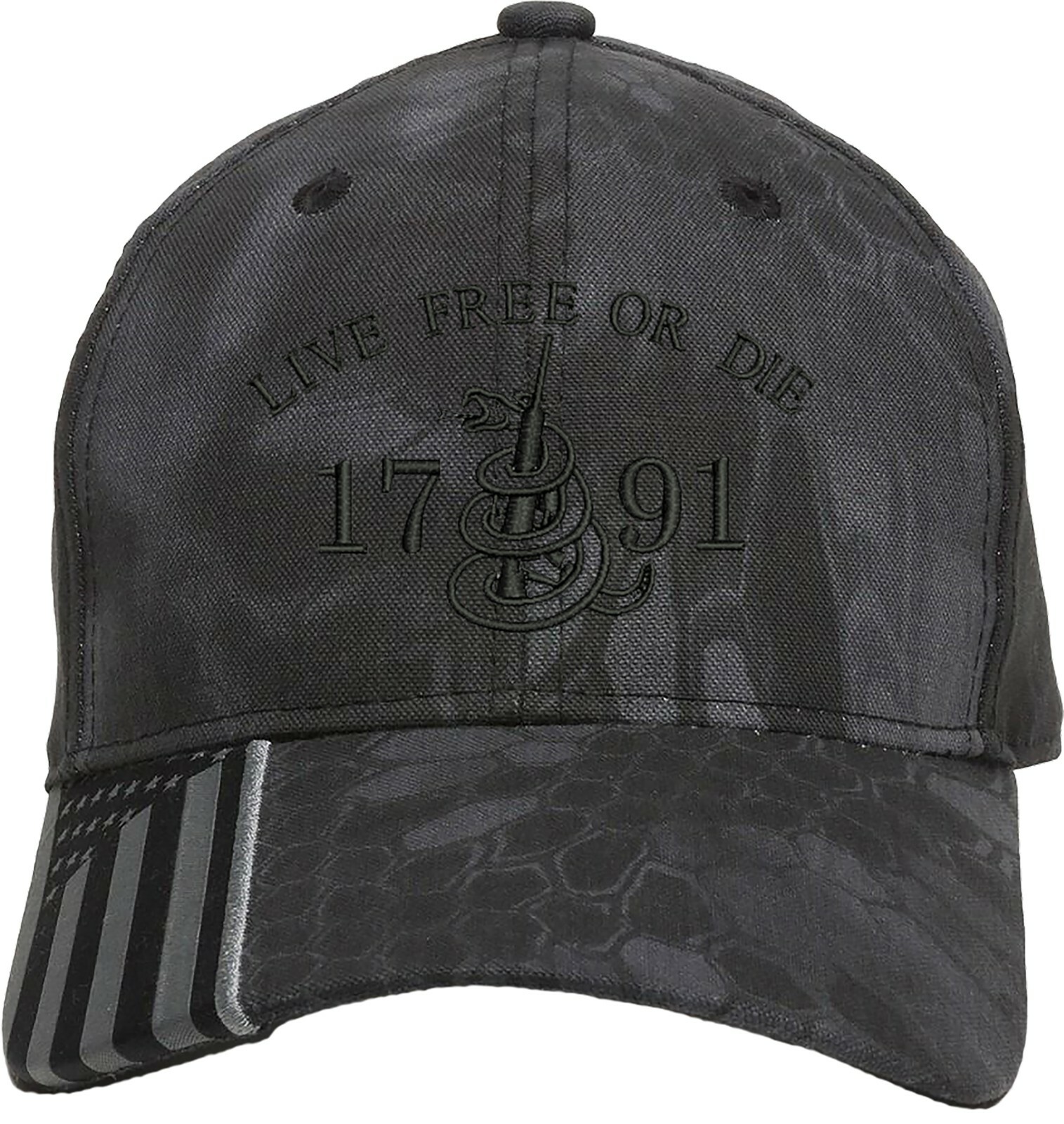 Live Free Or Die 2nd Amendment Gun Embroidered One Size Fits All Baseball Hats gallery