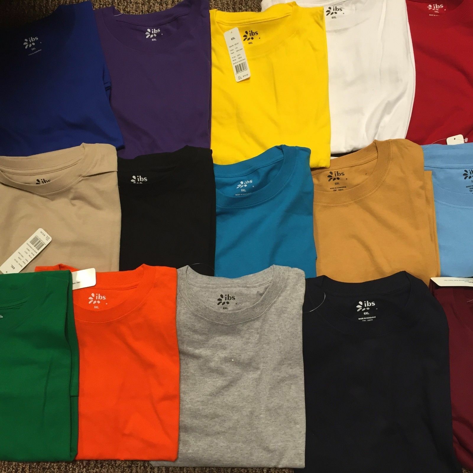 T-Shirts Short Sleeve Tees Heavyweight Shirts Solid BIG TALL Oversize UP TO 10XL gallery