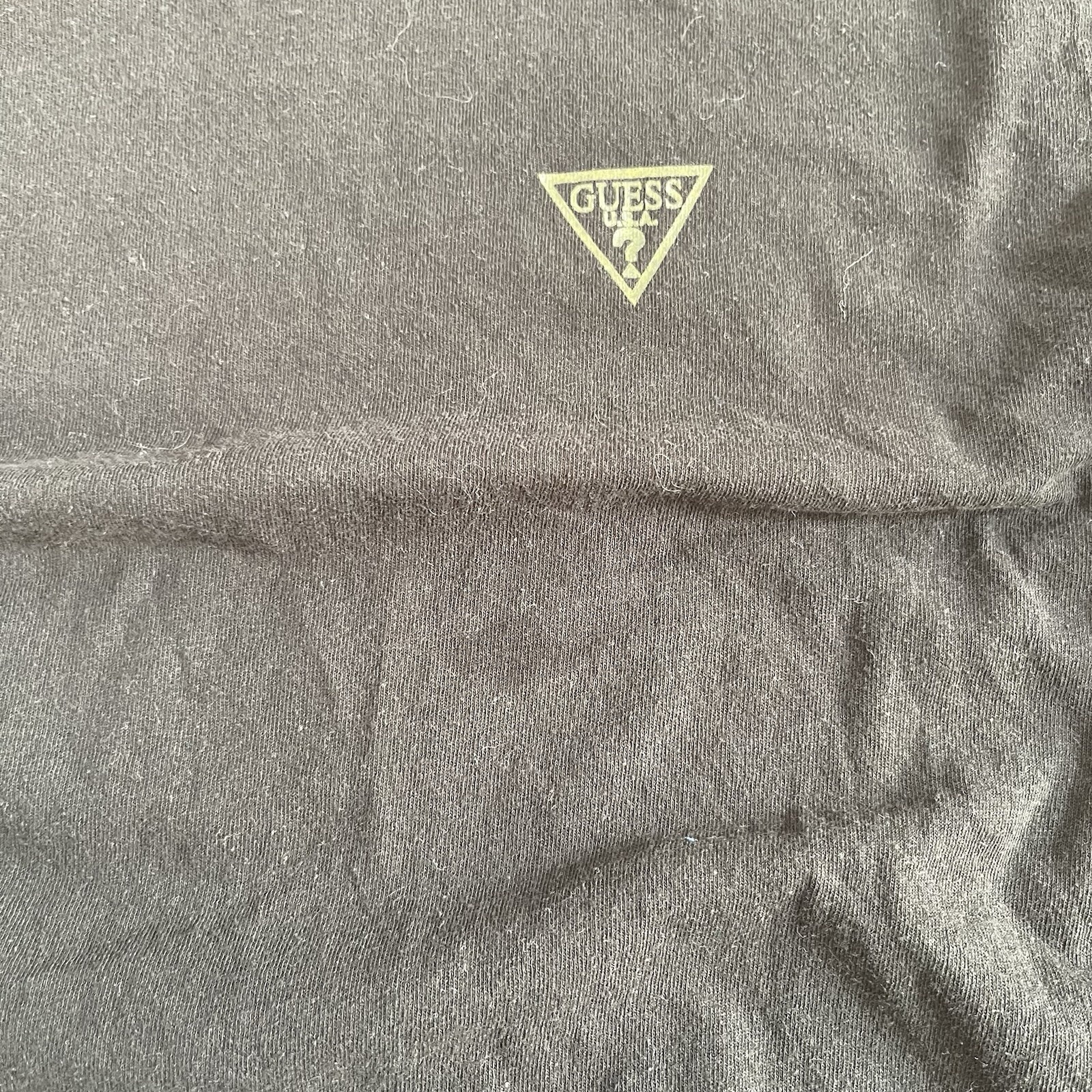GUESS Jeans Co Long Sleeve Shirt Logo Size Medium Black Men’s gallery