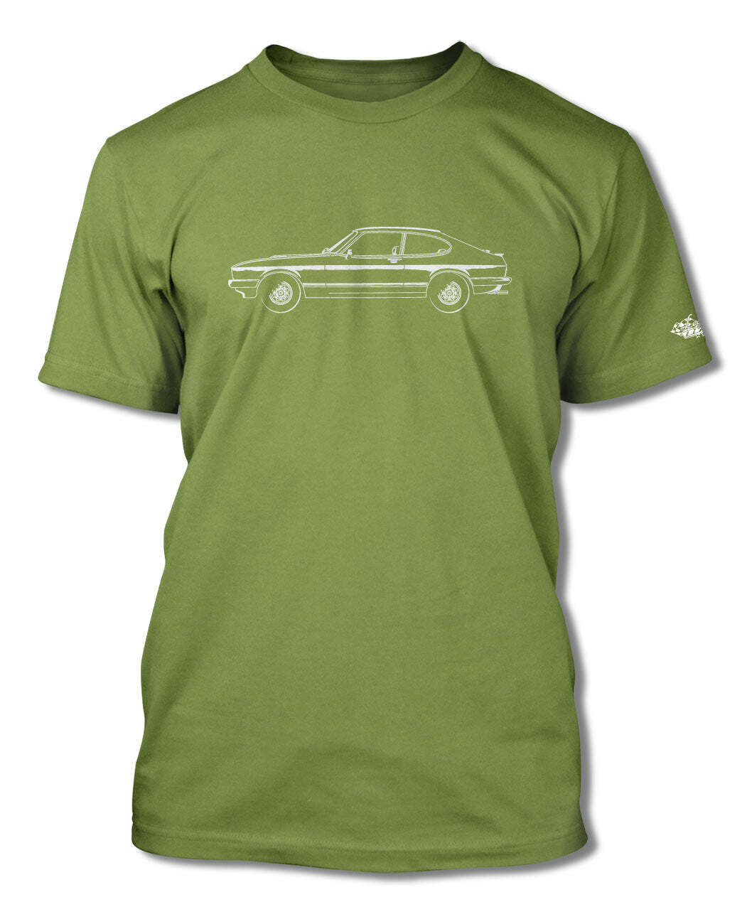 Ford Capri MK III Coupe T-Shirt - Men - Side View gallery