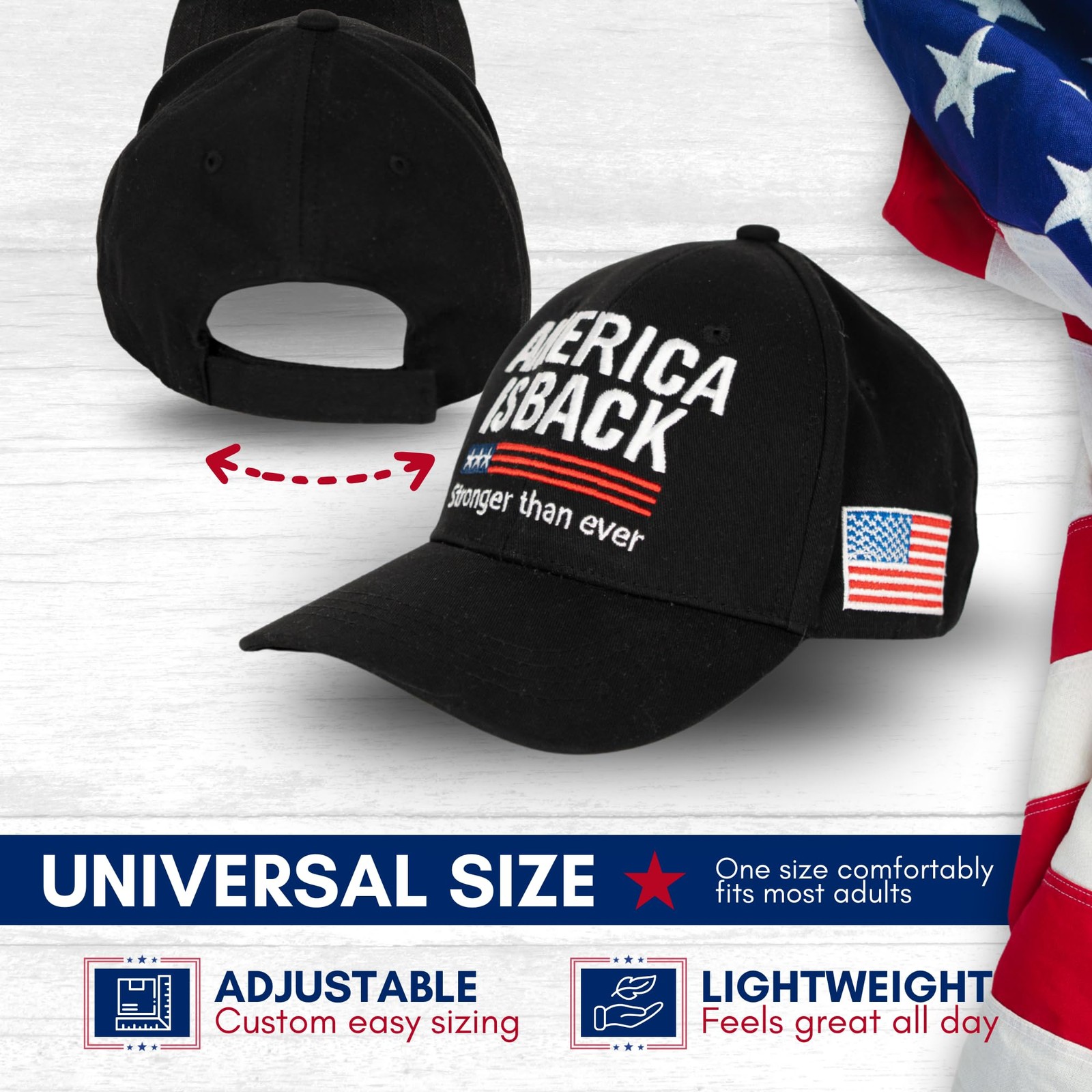 American Flag Hat for Men Women, USA Hats Baseball Cap, Patriotic Caps Outfit... gallery