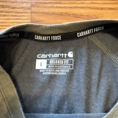 Carhartt Force Olive Relaxed Fit Pocket Crew Neck Long Sleeve T-Shirt Men’s L
