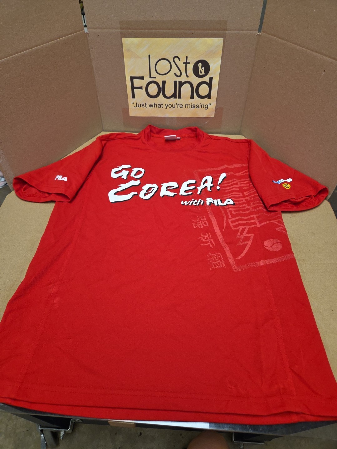 Vintage Red FILA Soccer Jersey Go Corea ( Korea ) Size Small (95) Cool Max gallery