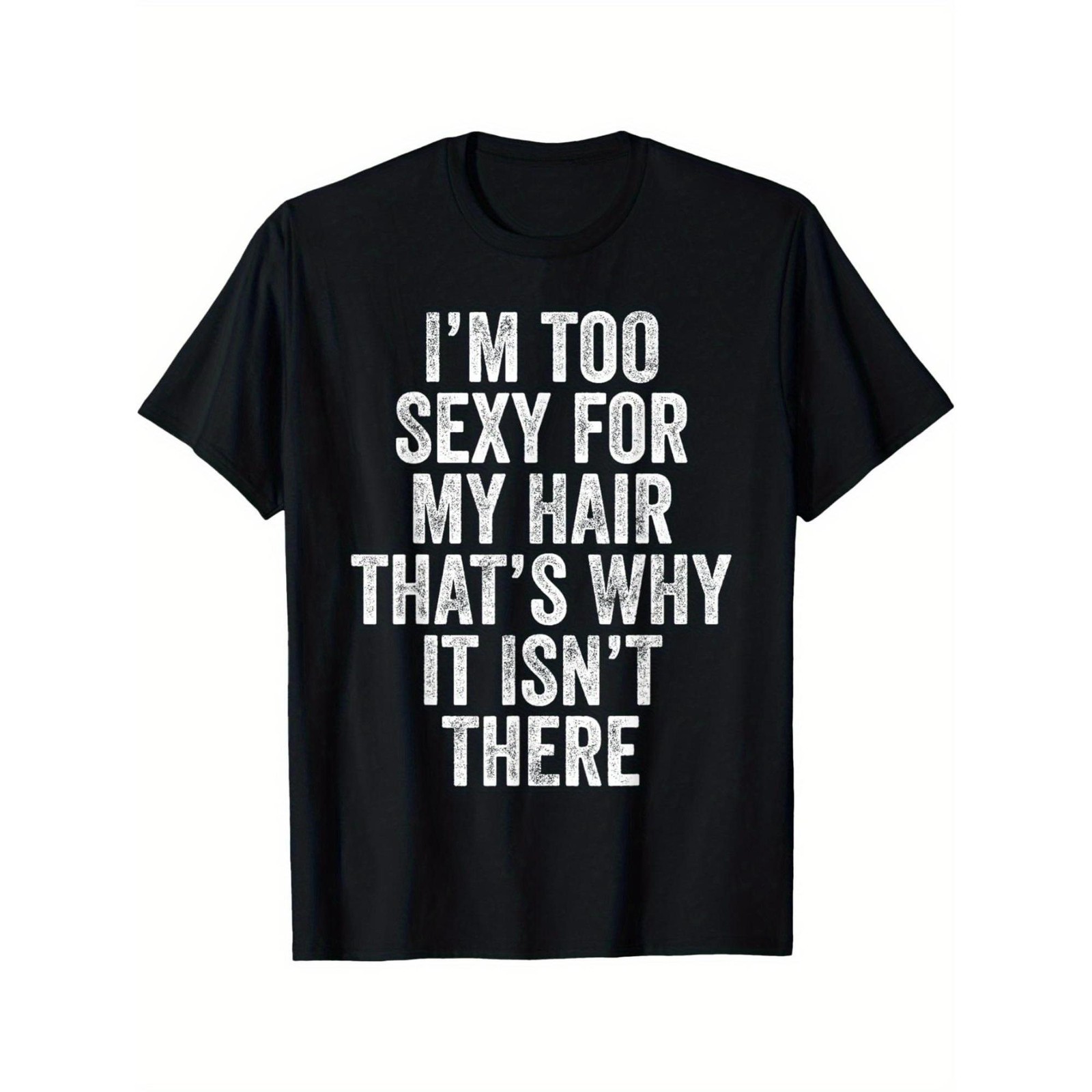 Humorous My Hair, Funny Bald Head Joke Graphic Unisex Shirt