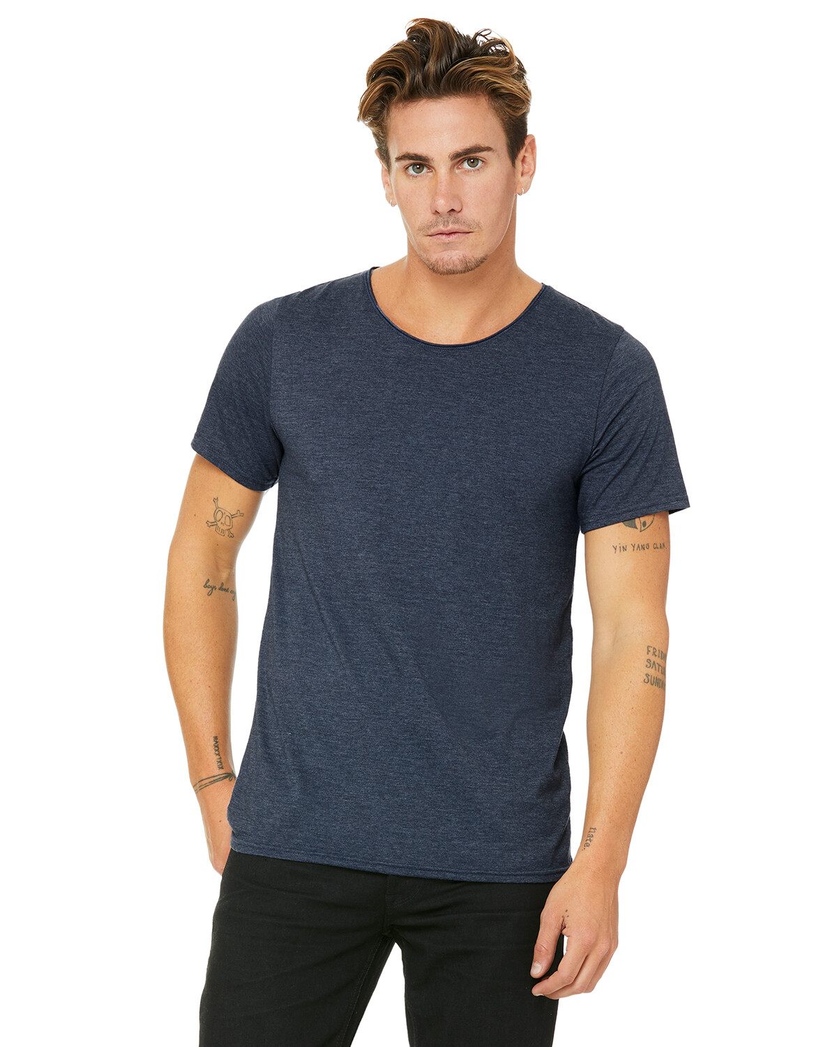 Bella + Canvas Men's 100% combed Cotton Jersey Raw Neck T-Shirt B3014 S-2XL gallery