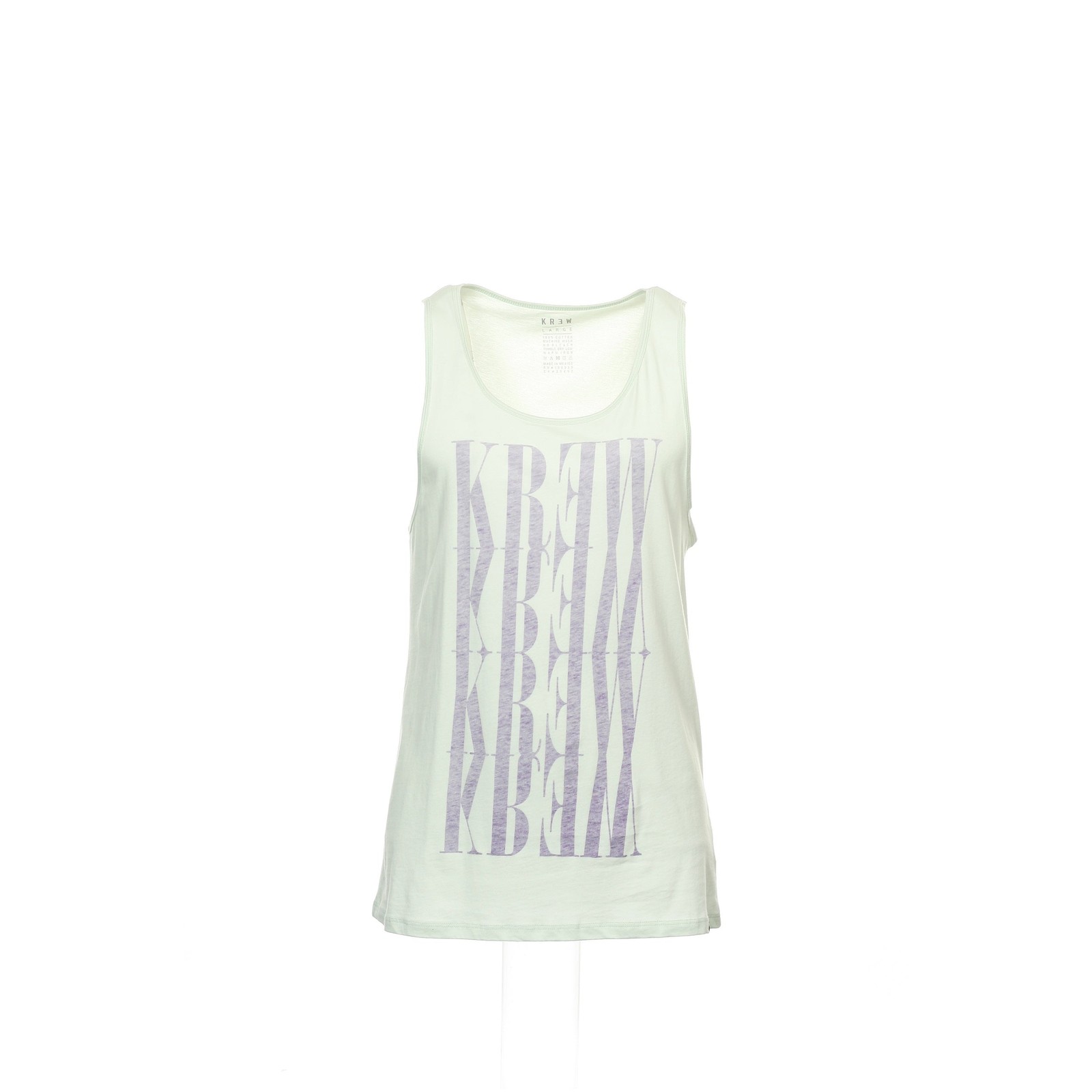 KR3W Reflec Mens Heather Cotton Graphic Tank Top (Large, Blue/Green)