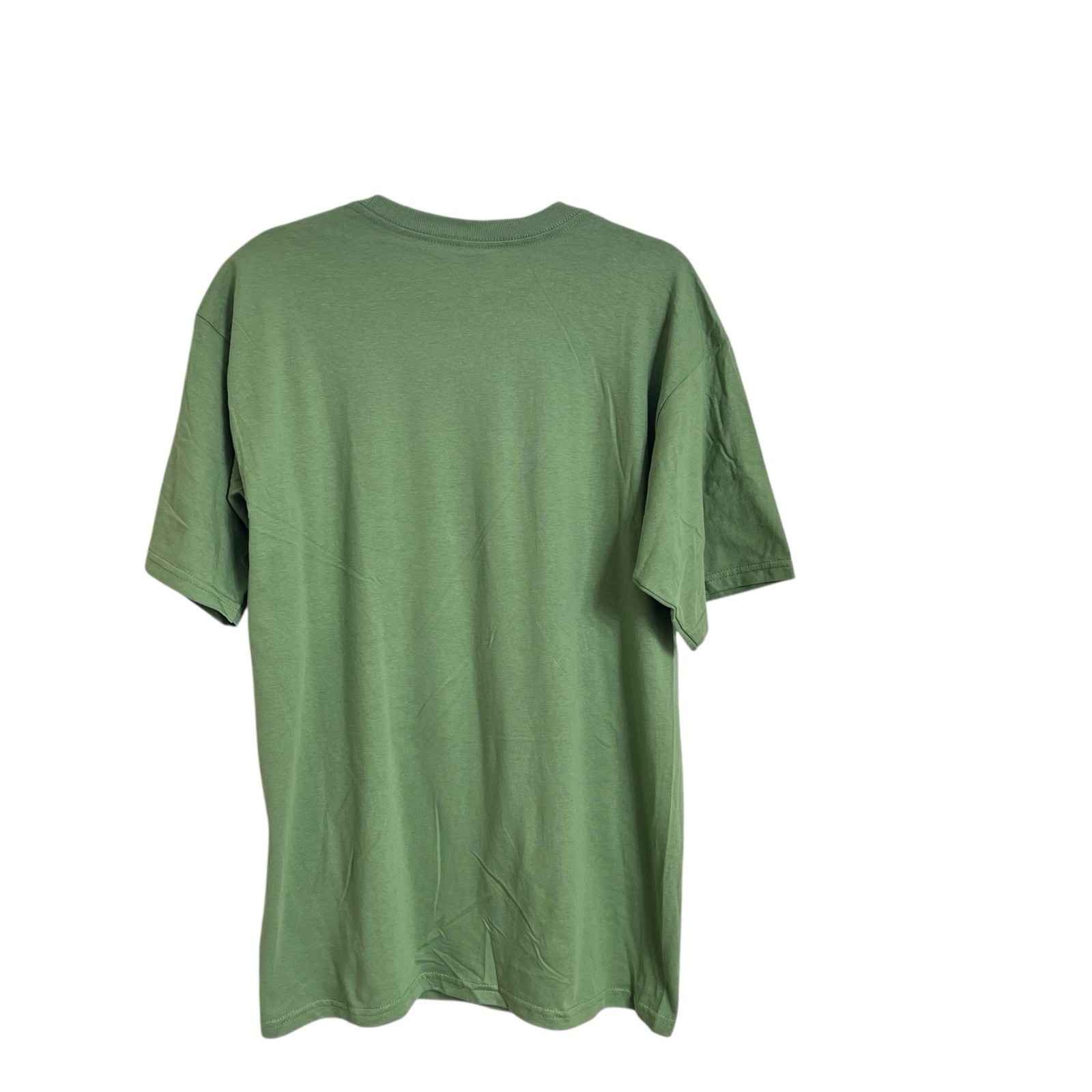 Spectra USA Apparel Men T-Shirt Size L Tired Santa Christmas Graphic Print Green gallery