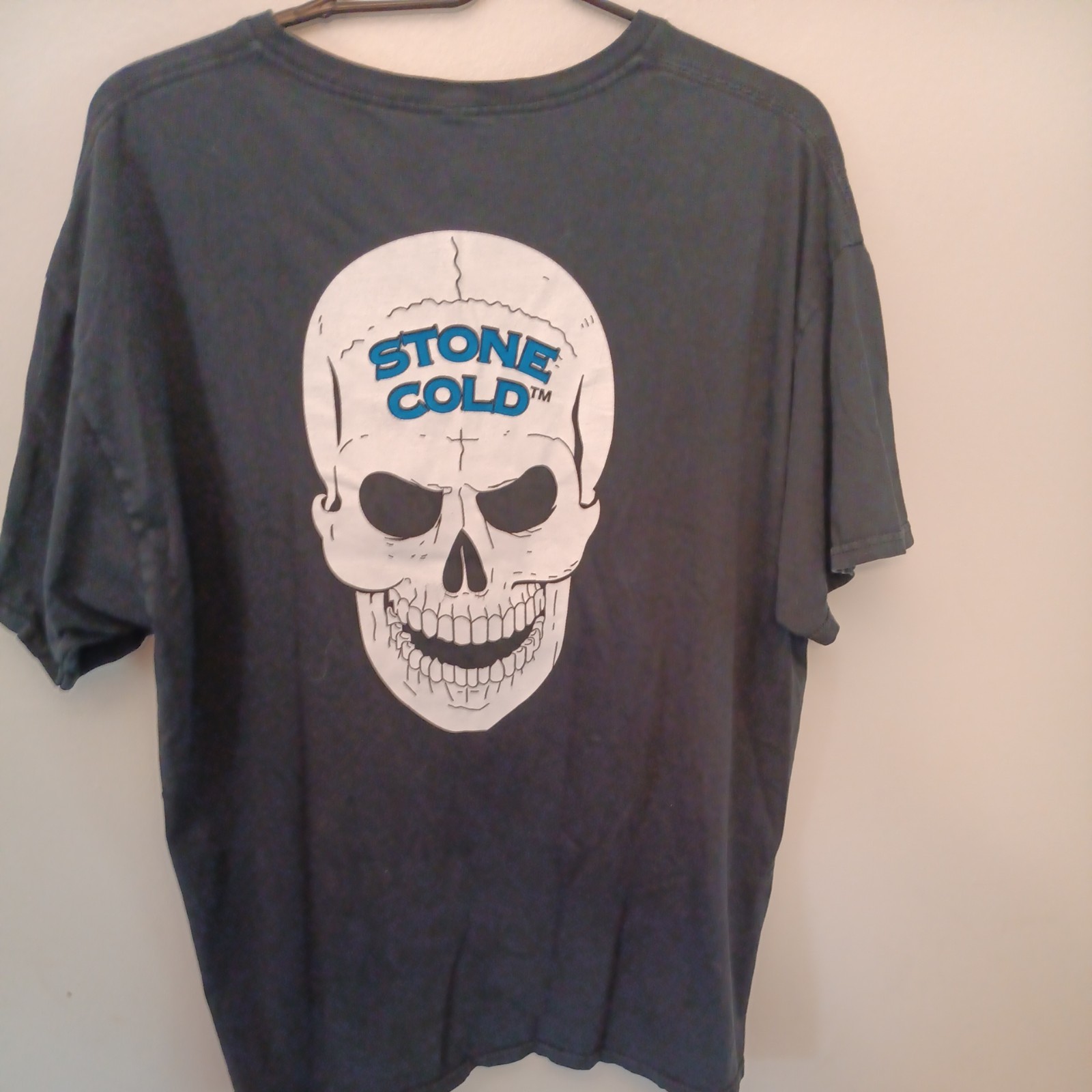 Stone Cold Steve Austin 3:16 Mens T-Shirt Black Skull Wrestling WWE Size XL gallery
