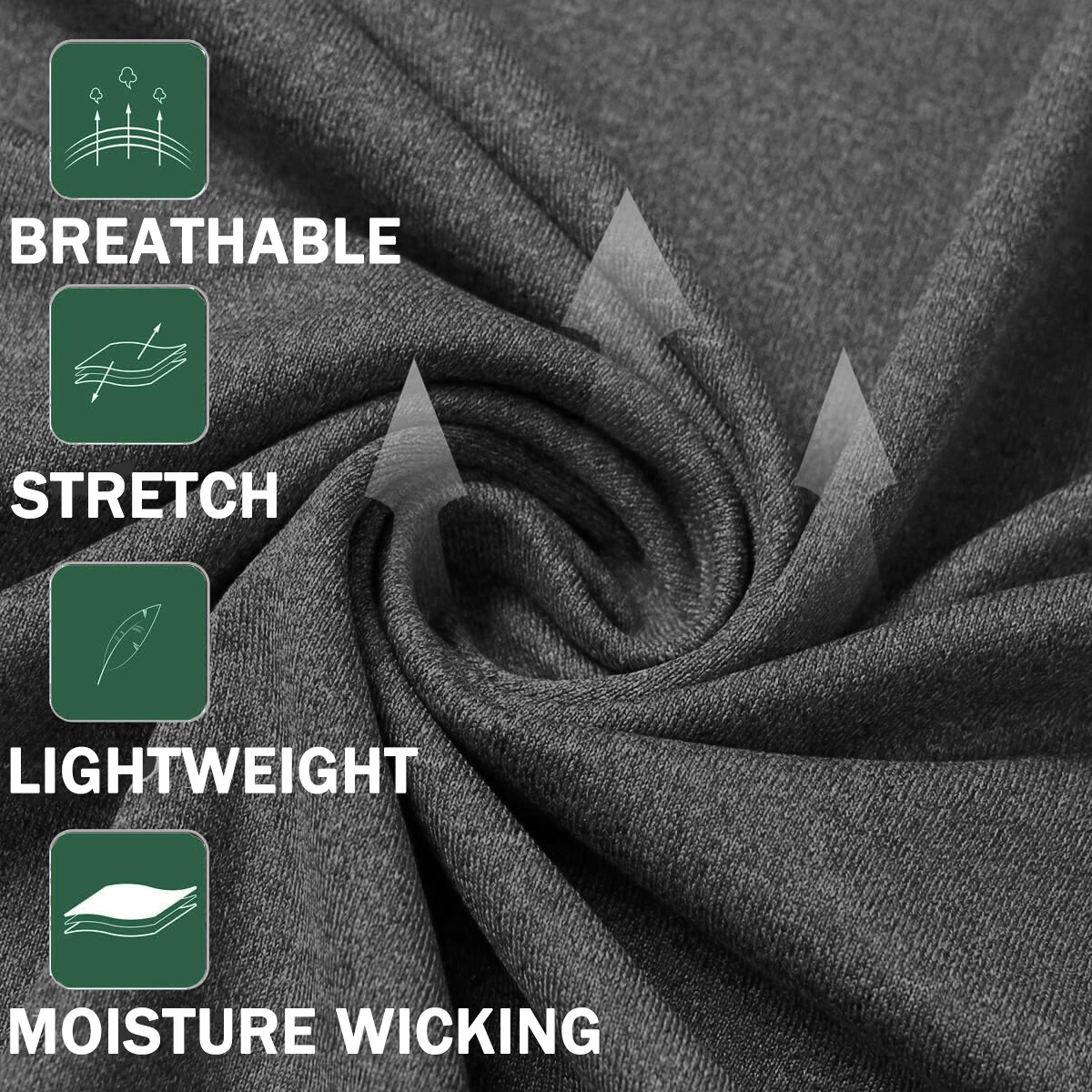 Men's Quick-Dry Active Sport Top Shirts Quarter Zip Long Sleeve Running Outdoor gallery