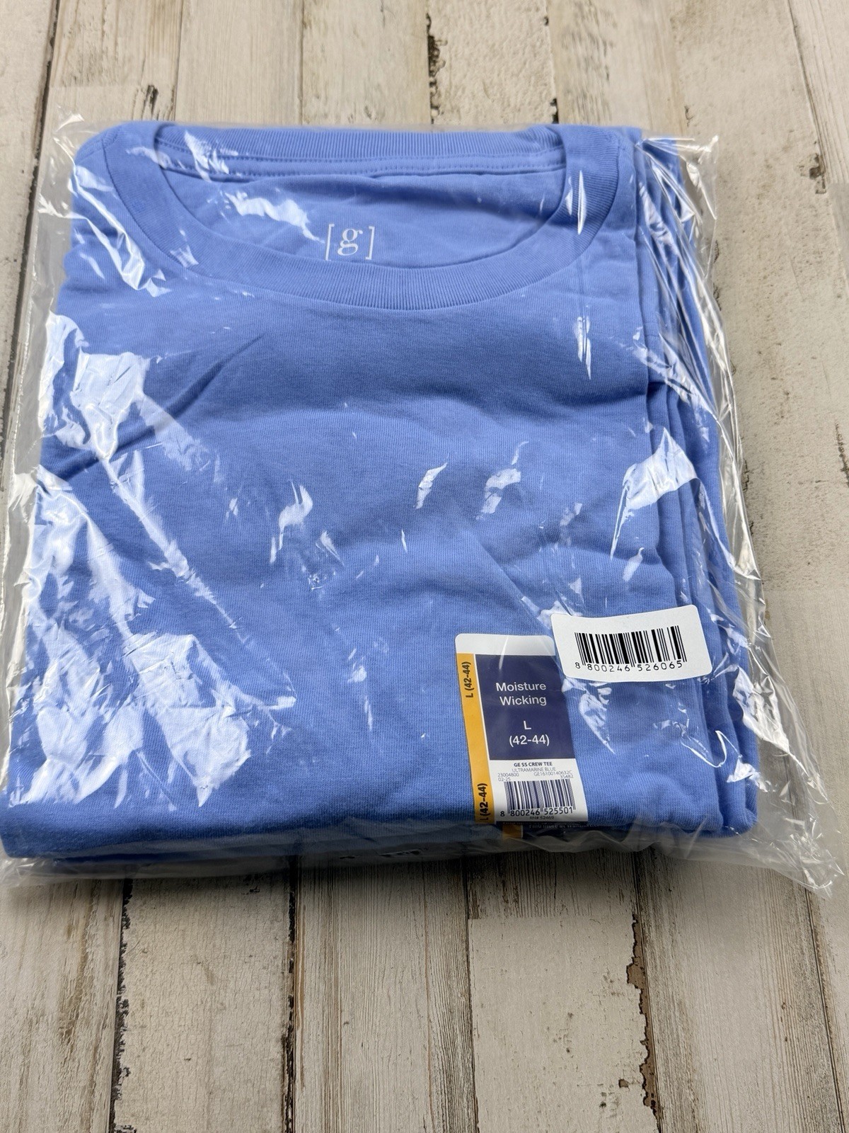 2 Pack George Men's Crewneck Tee Sz Large Short Sleeves Blue NWT Fast Ship Nice! gallery