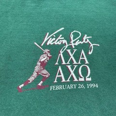 Vintage 1994 Hanes Lambda Chi Alpha Omega Victory Party Sports T-Shirt USA Large