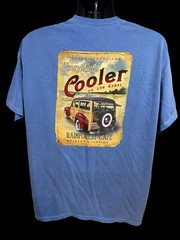 Blue Double Sided Rainforest Cafe Graphic Orlando, Florida Souvenir Tee Size XL