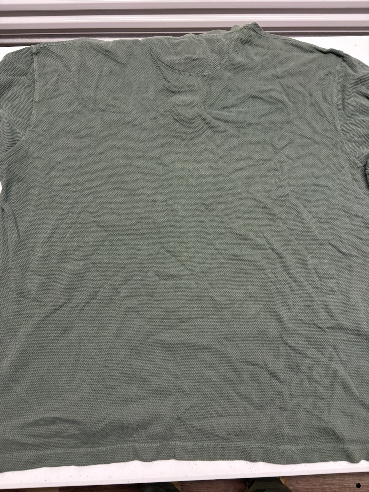 Vintage Cabela’s Outdoor Gear Waffle Knit Thermal Henley Shirt XL Olive USA gallery