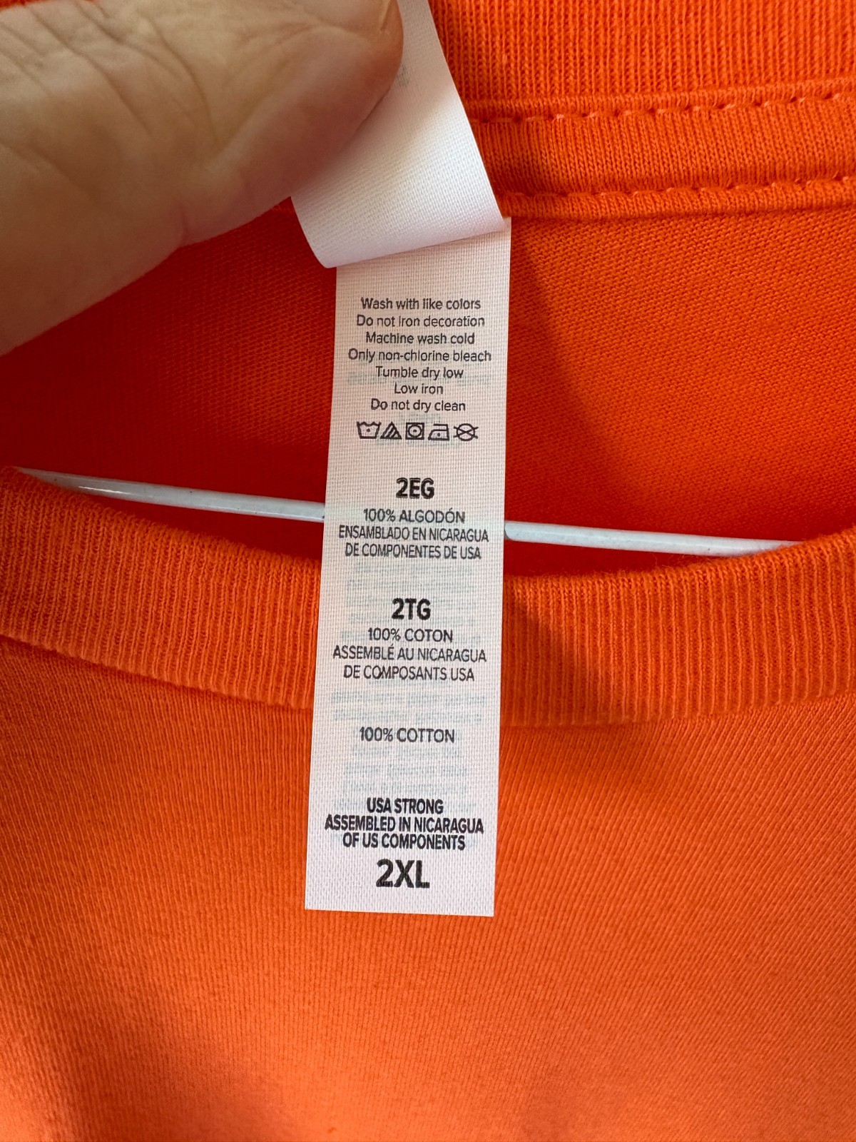 2 Bella + Canvas Mens Solid Color T Shirts 1 Orange 1 Yellow 100% Cotton Sz XXL gallery
