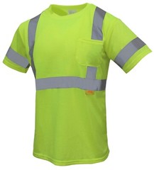 Hi Vis T Shirt ANSI/ISEA Class 3 Work Safety Short Sleeve, Orange/Lime -S9081/2