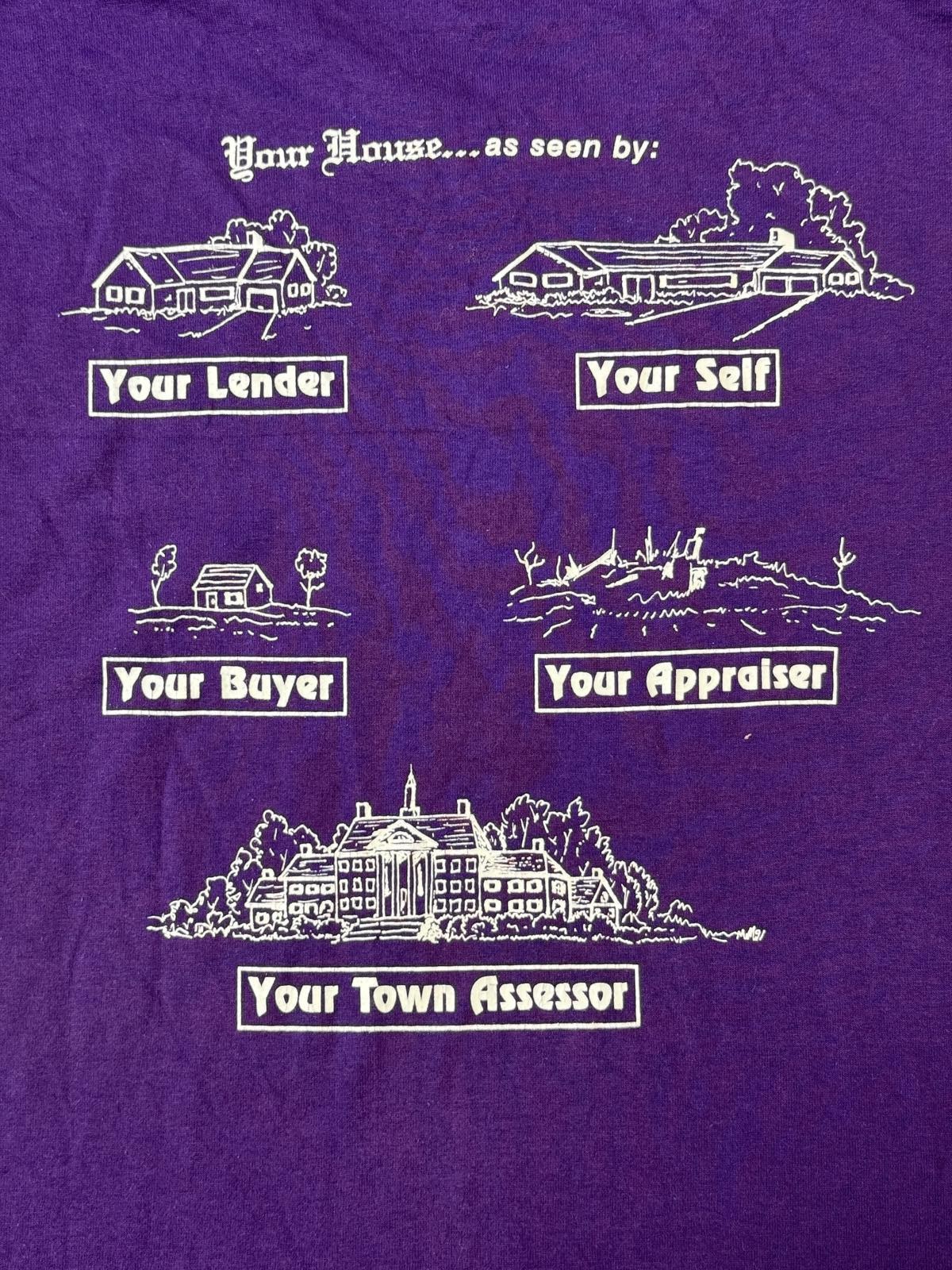 VTG Home Buyer T-shirt Lender, Self, Buyer, Appraiser Tee XL gallery