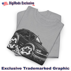 DigiRods Chevy Blazer ZR2 Model Black And White Art Cartoon Car T Shirt