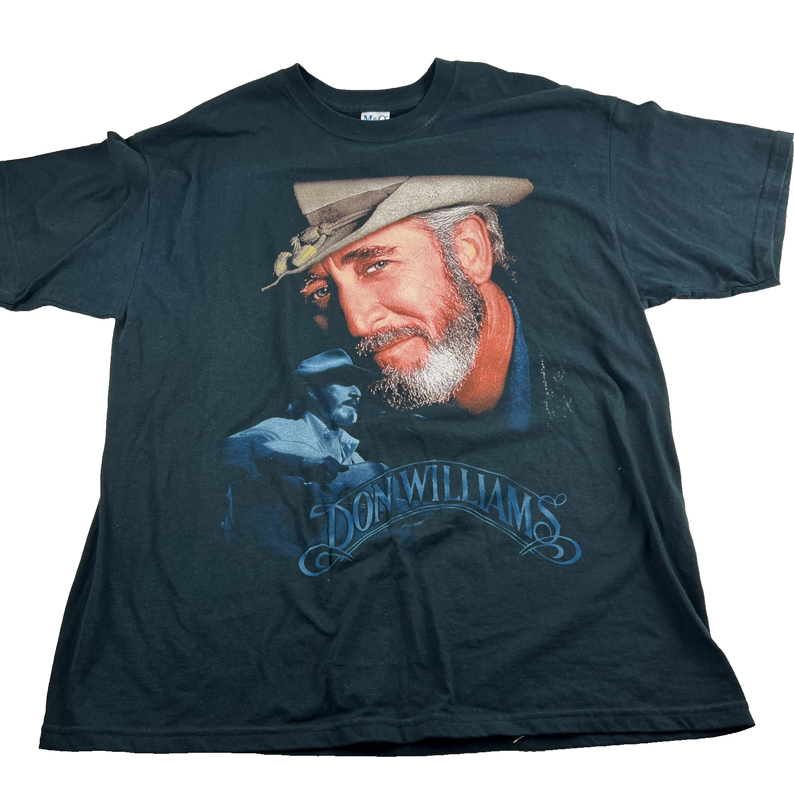 Don Williams Gentle Giant Tour T Shirt Black XL (46") M&O Country Music Tee gallery